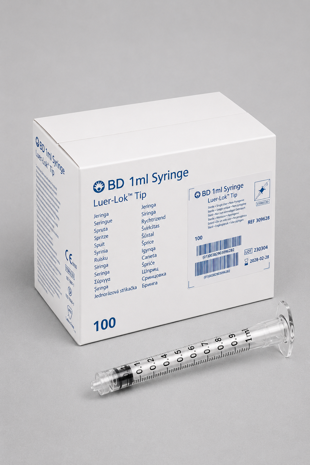 Bd Luer Lock 1Ml Enjektör 100'lü