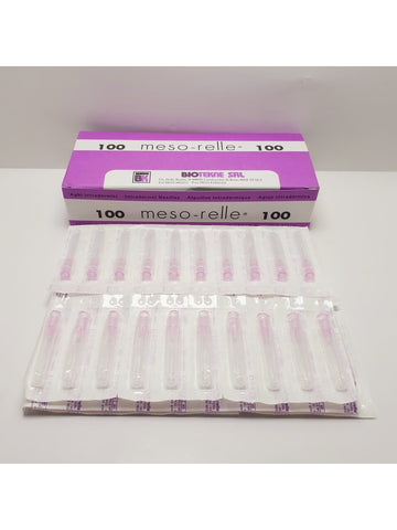 Meso-Relle 30 gr x 12 mm Mezoterapi İğnesi 100 Adet