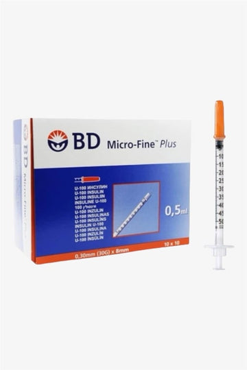 Bd Micro-Fine 0,5 Ml ( 30Gx8mm ) Enjektör 100'lü